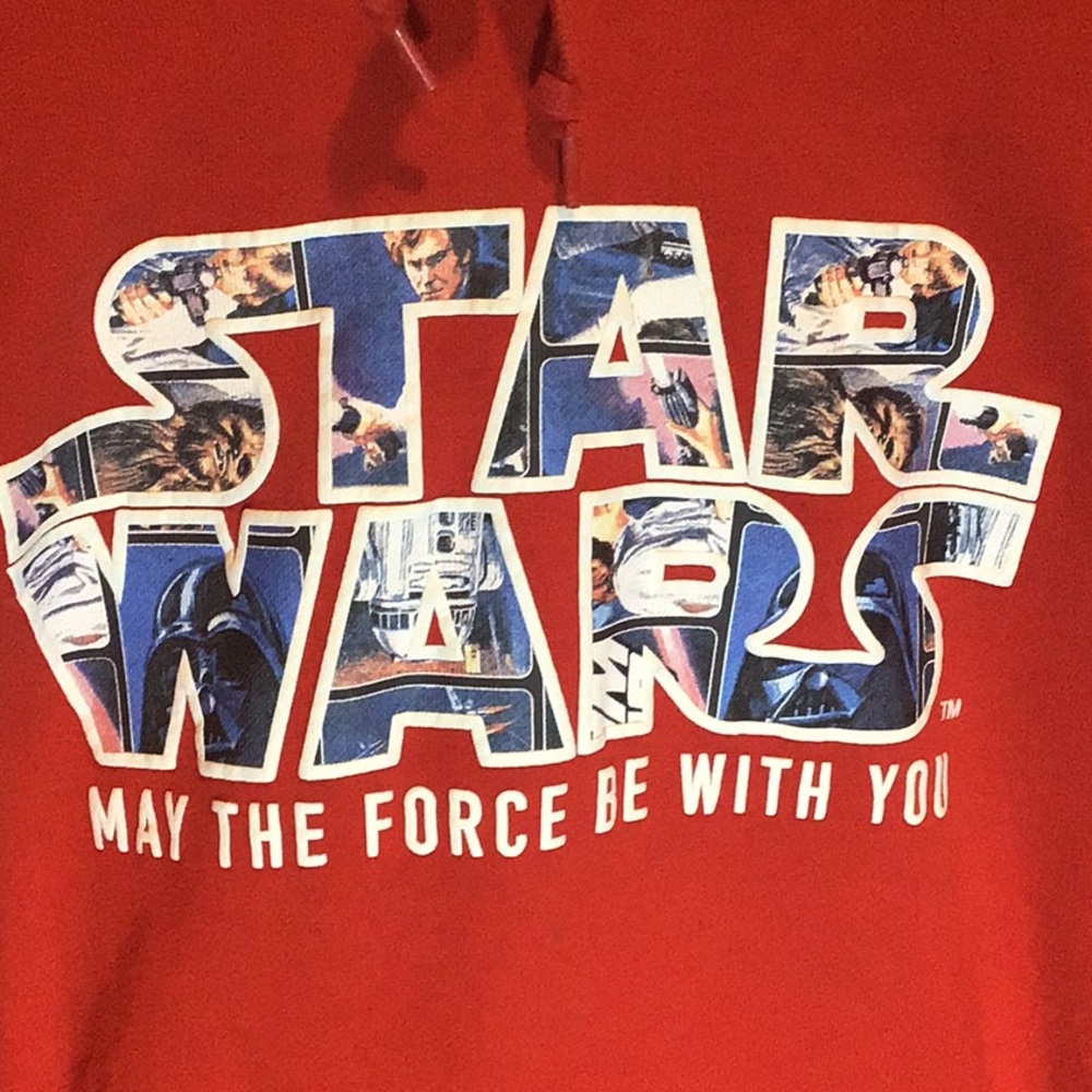 Uniglo Star Wars x vintage hoodie sweatshirt may the force be with you